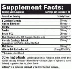 AMIX Lipotropic Fat Burner - 200 caps